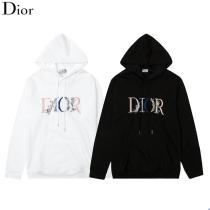 DIC79   Men's and women's classic letter flower embroidery color gradient hooded sweater