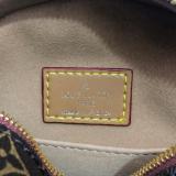 GLP201 Classic Women's Shoulder Bag Round Leather Crossbody Bag 18x16x6x5CM