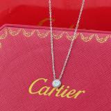 CAN1 Rose Gold Lock Single Diamond Short Necklace, Fading and Anti-allergic
