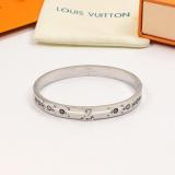 LVB128  Three-dimensional diamond hollow letter bracelet