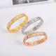 VAB30 Fashionable high quality four leaf flower bracelet gold plated