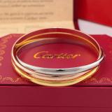 CAB19 classic three ring bracelet bangle two size