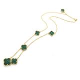 VAN24 Clover Shell Necklace gold plated necklace for women