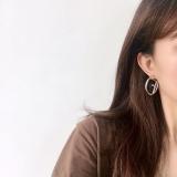 FE1  18K white gold plated brass