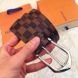 LBL4 Real leather wide 3.5cm coffee have 95-125cm total long with packing