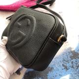 GGP76  leather Ladies black camera bag  21*15*7cm