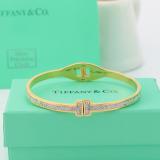 TB8  Exquisite stainless steel gold-plated jewelry T bracelet