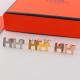 HE1 Earrings 316L steel plating gold Jewelry