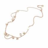 LN24 316L steel gold plated L*V necklace high quality jewelry