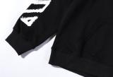 OFFC2  Men's and women's spray paint pattern printed hooded sweatshirt