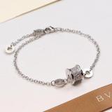 BVB16  18K Rose Gold Titanium Steel Full Rhinestone Small Waist Couple Bracelet