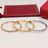 CAB55   Women's European and American fashion temperament 18K rose gold plated diamond bracelet