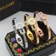 BVB28   14K Rose Gold Titanium Steel Multi-Diamond Circle Letter Bracelet