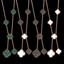 VAN24 Clover Shell Necklace gold plated necklace for women