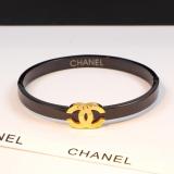 CB16  Letter black steel titanium steel three-dimensional three-color bracelet hollow bracelet