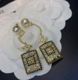 CHE136  Classic water bottle earrings pearl earrings
