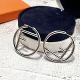FE1  18K white gold plated brass