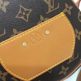 GLP201 Classic Women's Shoulder Bag Round Leather Crossbody Bag 18x16x6x5CM