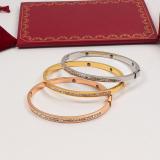 CAB55   Women's European and American fashion temperament 18K rose gold plated diamond bracelet