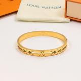 LVB128  Three-dimensional diamond hollow letter bracelet