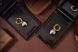 BAE1  18k gold plated brass earrings
