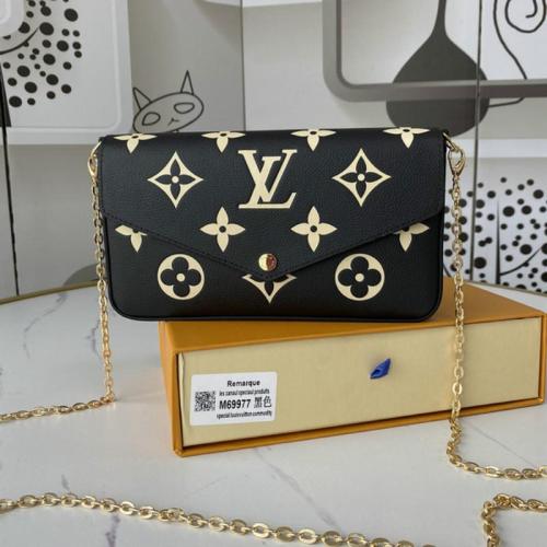 LLP31 Classic leather bag 21X12X3cm with box