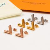 LVE22 316 stainless steel Fashion V LOGO Earrings