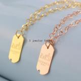 HN5 Necklace 316L steel plating gold Jewelry