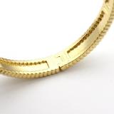 VAB25 Fashionable high quality four leaf flower bracelet gold plated