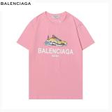 BAC27   Men's and women's casual T-shirt with letters LOGO pattern
