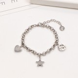 GCB1  Star pendant, thick three-dimensional letter short bracelet