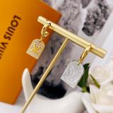 LVE37  Metallic texture C-shaped hanging arch-shaped diamond AB with earrings