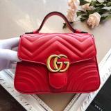 GGP53 Size 21-15.5-8cm and 26.5-20-9cm leather G bag