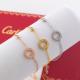 CAB26   316L steel with crystal 18K gold plated