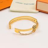 LVB127  Four Leaf Flower Hollow Titanium Steel Bracelet