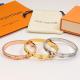 LVB128  Three-dimensional diamond hollow letter bracelet