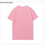 BAC27   Men's and women's casual T-shirt with letters LOGO pattern