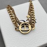 DIB36  Ladies Vintage Gold Multilayer Bracelet