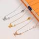 LN19 Necklace 316L steel plating gold necklaces Jewelry