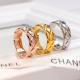 CHR18 Titanium steel diamond diamond check couple ring