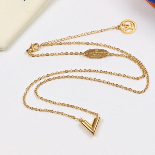 LN16 Necklace 316L steel plating gold necklaces/ bracelet