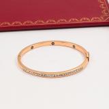 CAB55   Women's European and American fashion temperament 18K rose gold plated diamond bracelet