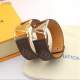 LVB109  flower leather letter Pendant Bracelet 316L steel women
