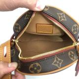 GLP201 Classic Women's Shoulder Bag Round Leather Crossbody Bag 18x16x6x5CM