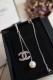 CHN83  Classic gold-plated ladies double-sided diamond necklace