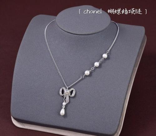 CHN80   Women's bow necklace, elegant and generous