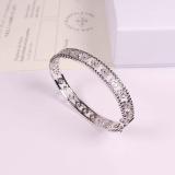 VAB6 Fashionable high quality four leaf flower bracelet gold plated