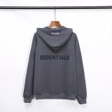 ESC4  Cuff LOGO reflective three-dimensional silicone letter zipper hooded jacket