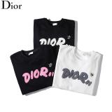 DIC702  Cotton round neck sweater embroidery word