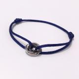 CAB13 Classic circle rope bracelet with logo